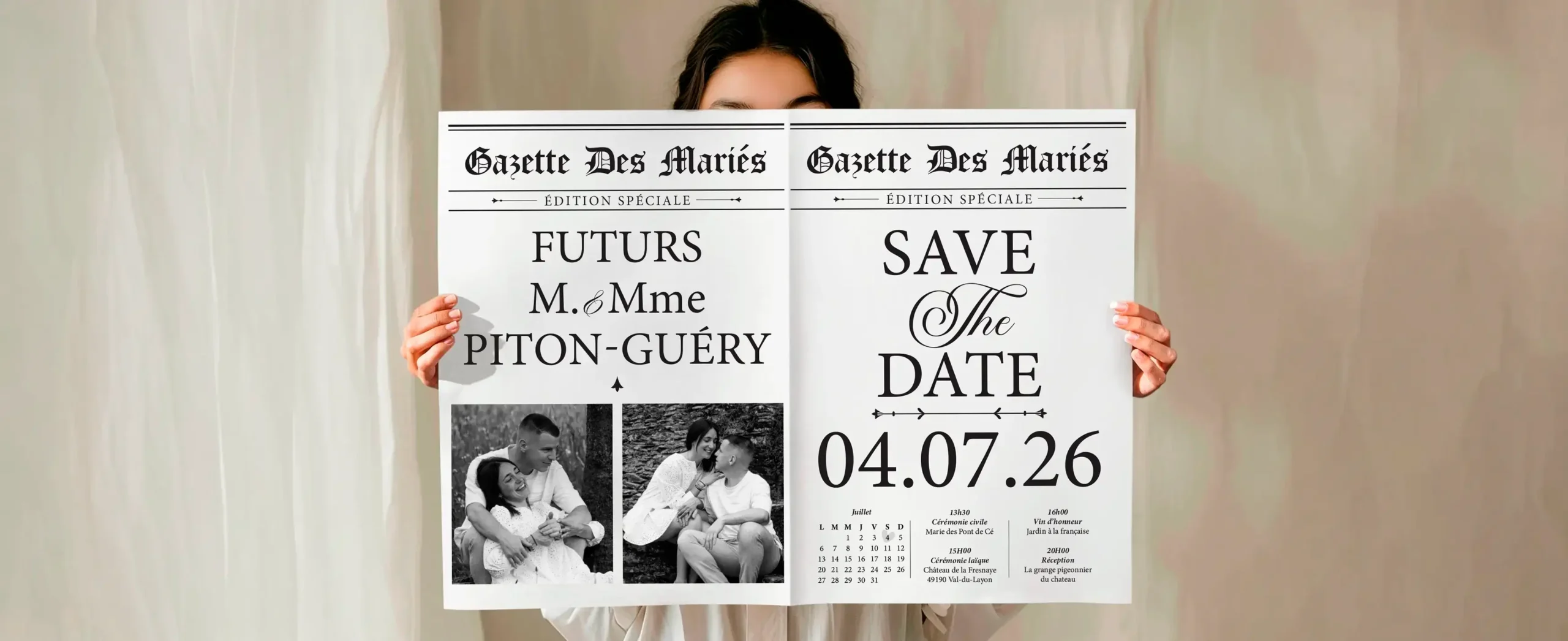 Création faire-part mariage