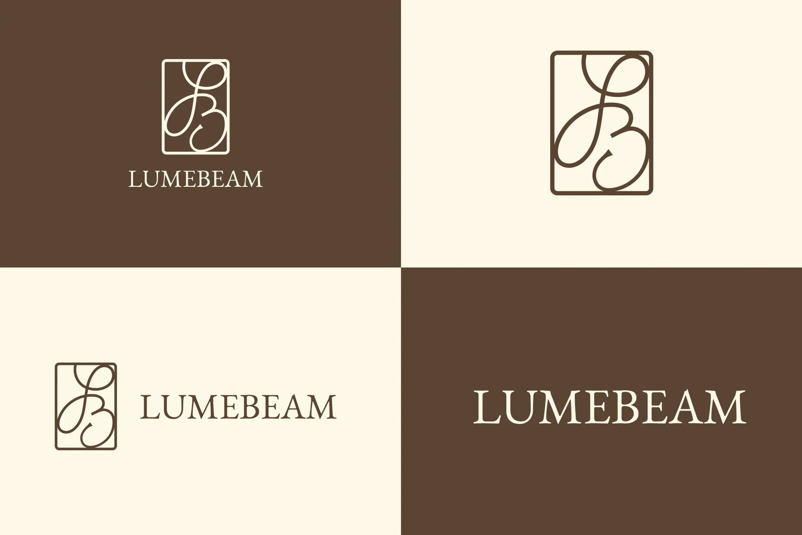 déclinaison couleur et logo pour la marque lumebeam